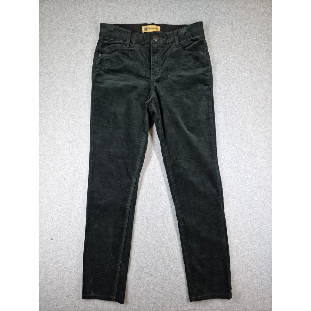 Democracy Ab Solution Corduroy Slim Pants Forest Green B1274RGRWXX Size 4